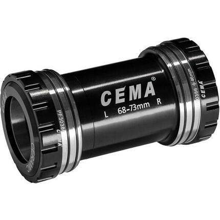CEMA BRACKETAS PF30 Entre-bloc FSA386 ROTOR3D + (30 mm en acier inoxydable-noir