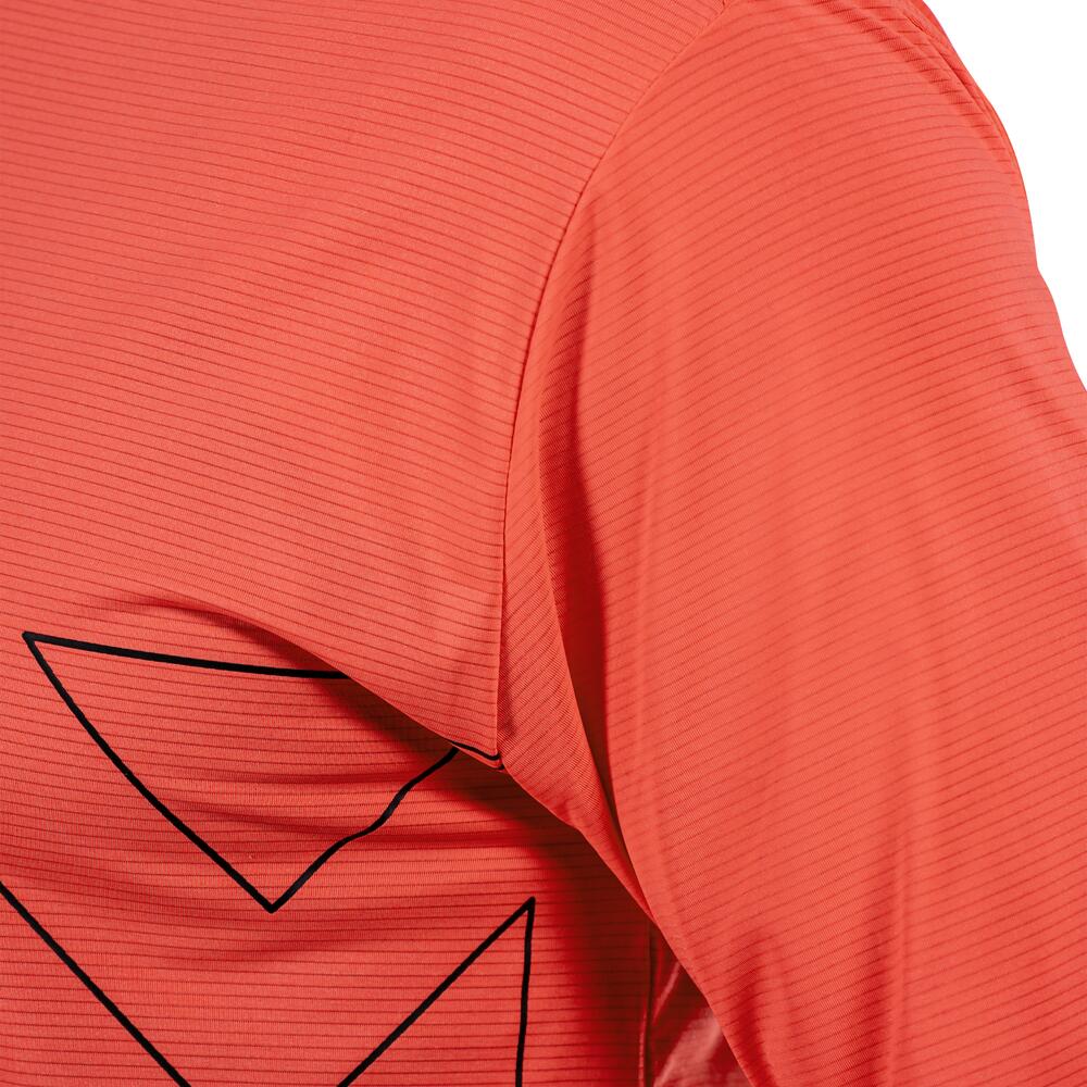 Camiseta MTB Trail X-Flow 1.0 elástica y ultraligera rosa para hombre 4/7