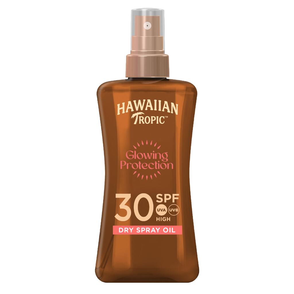 Hawaiian Tropic Glowing Oil Spray SPF 30 - 200ml Bronzing Oil