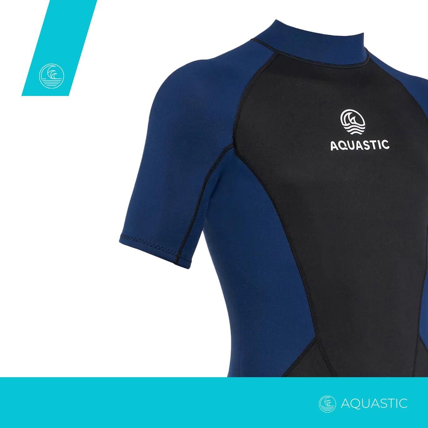 AQUASTIC Wavey 2 mm Schwimm-Neoprenanzug für Herren 4/7