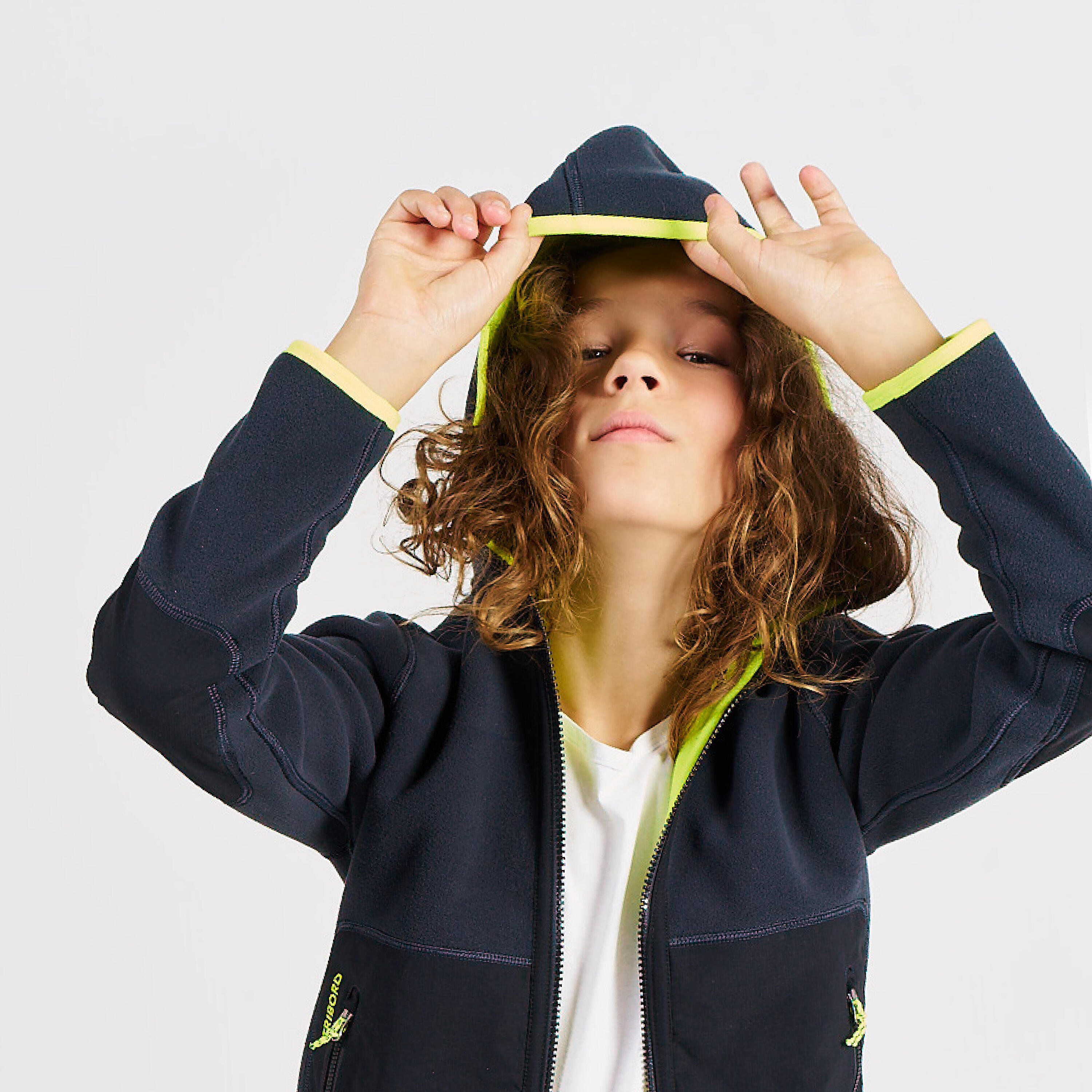Tweedehands - Warme en omkeerbare fleece jas voor zeilen kinderen... - REDELIJK 4/5