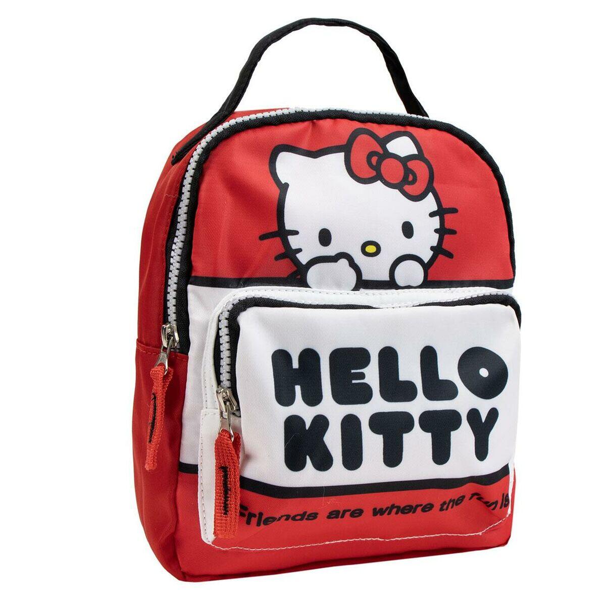 HELLO KITTY Zaino Scuola Hello Kitty Rosso