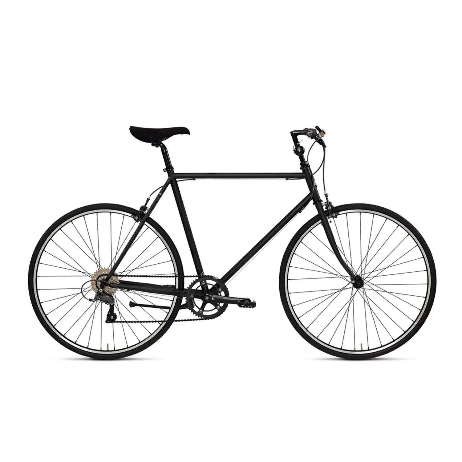 SIECH Men Urban Bike Black - SHIMANO CLARIS 8-Speed, Cork