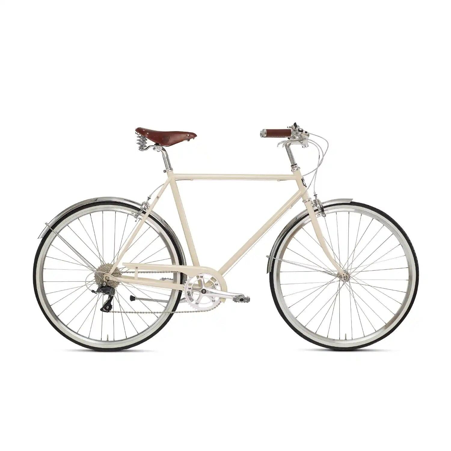 SIECH Bici da città 8 velocità Beige - Classic, pelle vera
