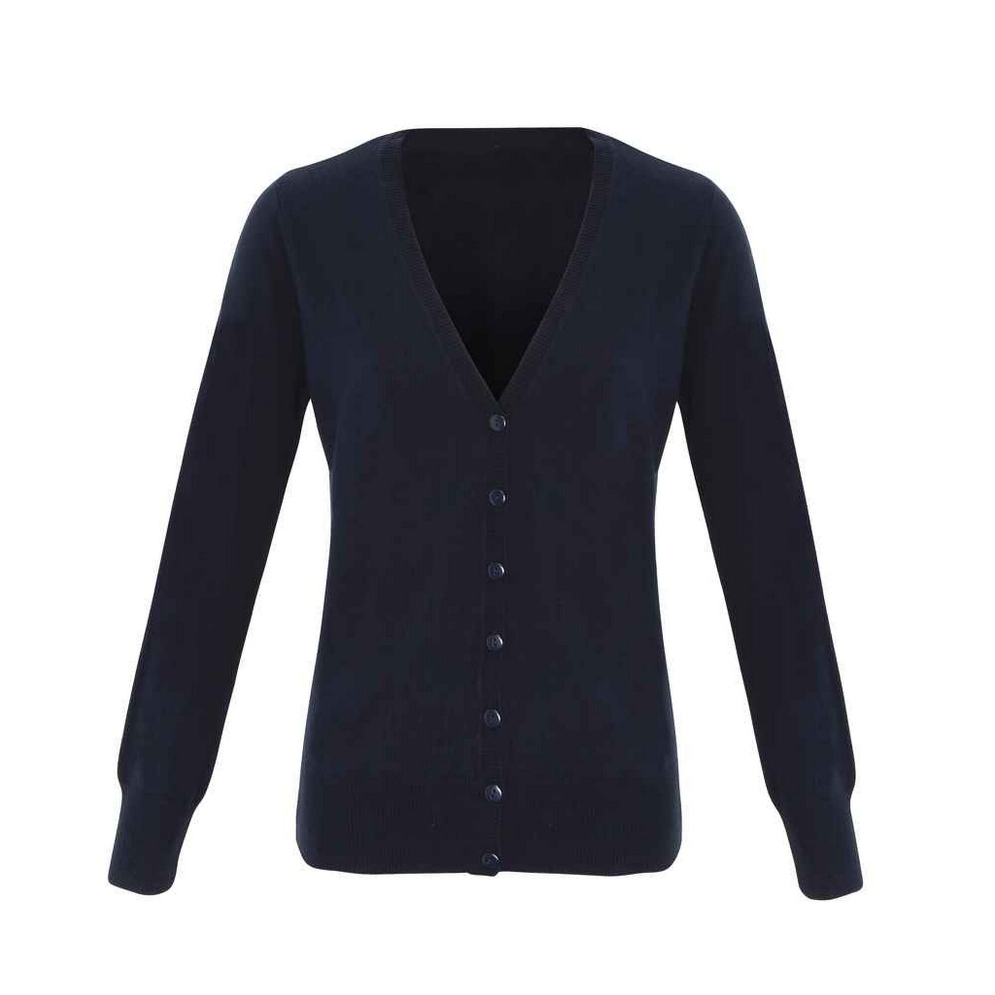 Premier Womens/Ladies Essential Acrylic V Neck Cardigan
