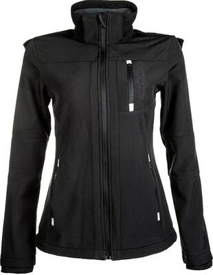Giacca da equitazione con cappuccio staccabile donna HKM Softshell