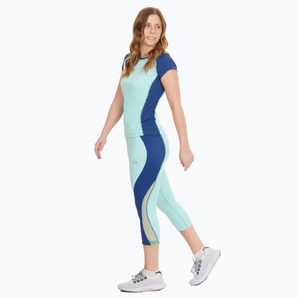 Atmungsaktive Damen 3/4-Lauftight mit Tasche JONIDA