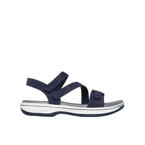 SANDALE FEMME Skechers Bayshore lanière s tissu BLEU ajustables