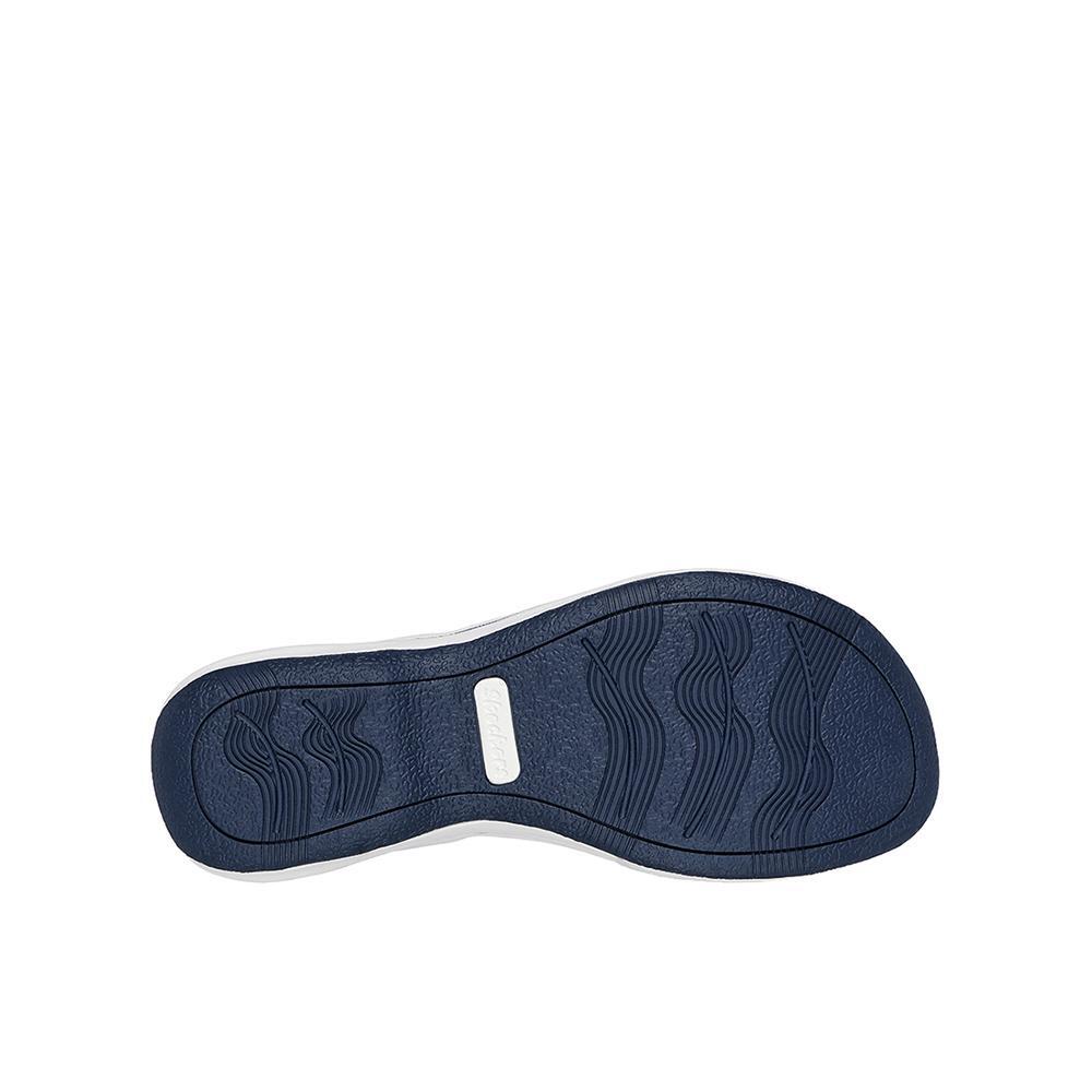 SANDALE FEMME Skechers Bayshore lanière  s tissu BLEU ajustables 4/7