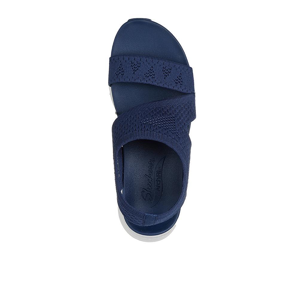 Sandalias Skechers Mujer Arch Fit - Brightest Day Azul marino 3/4