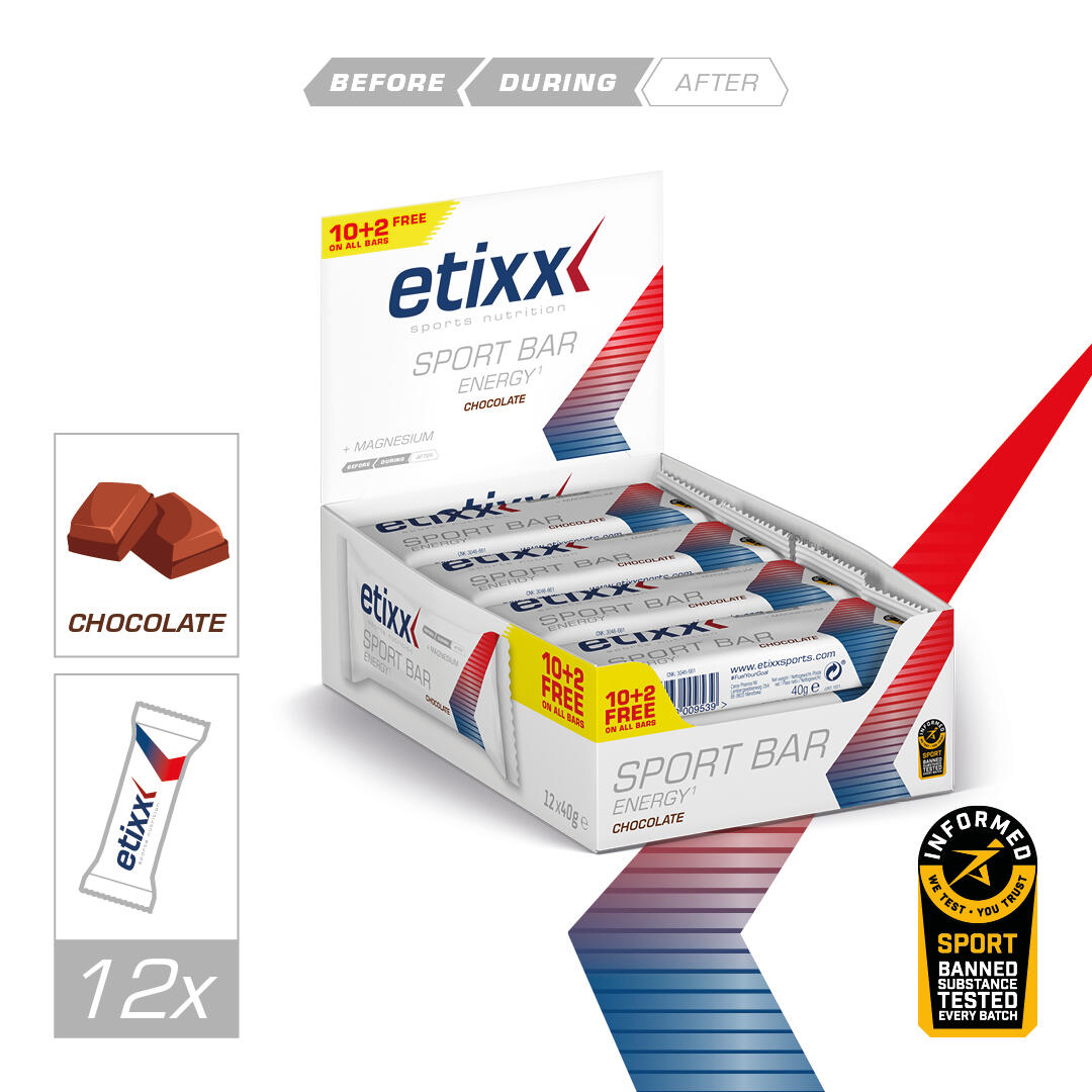 Energy Sport Bar Chocolate 12x40g 3/6