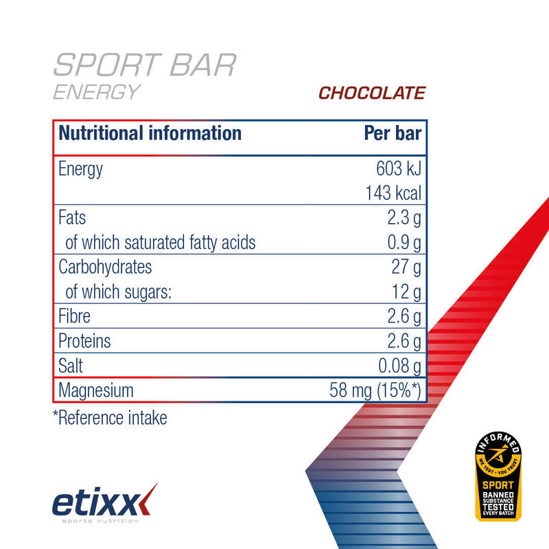Energy Sport Bar Chocolate 12x40g