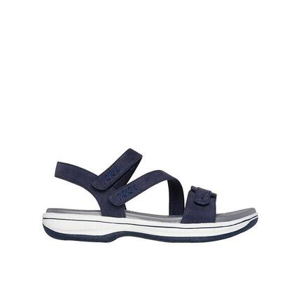 SANDALE FEMME Skechers Bayshore lanière s tissu BLEU ajustables