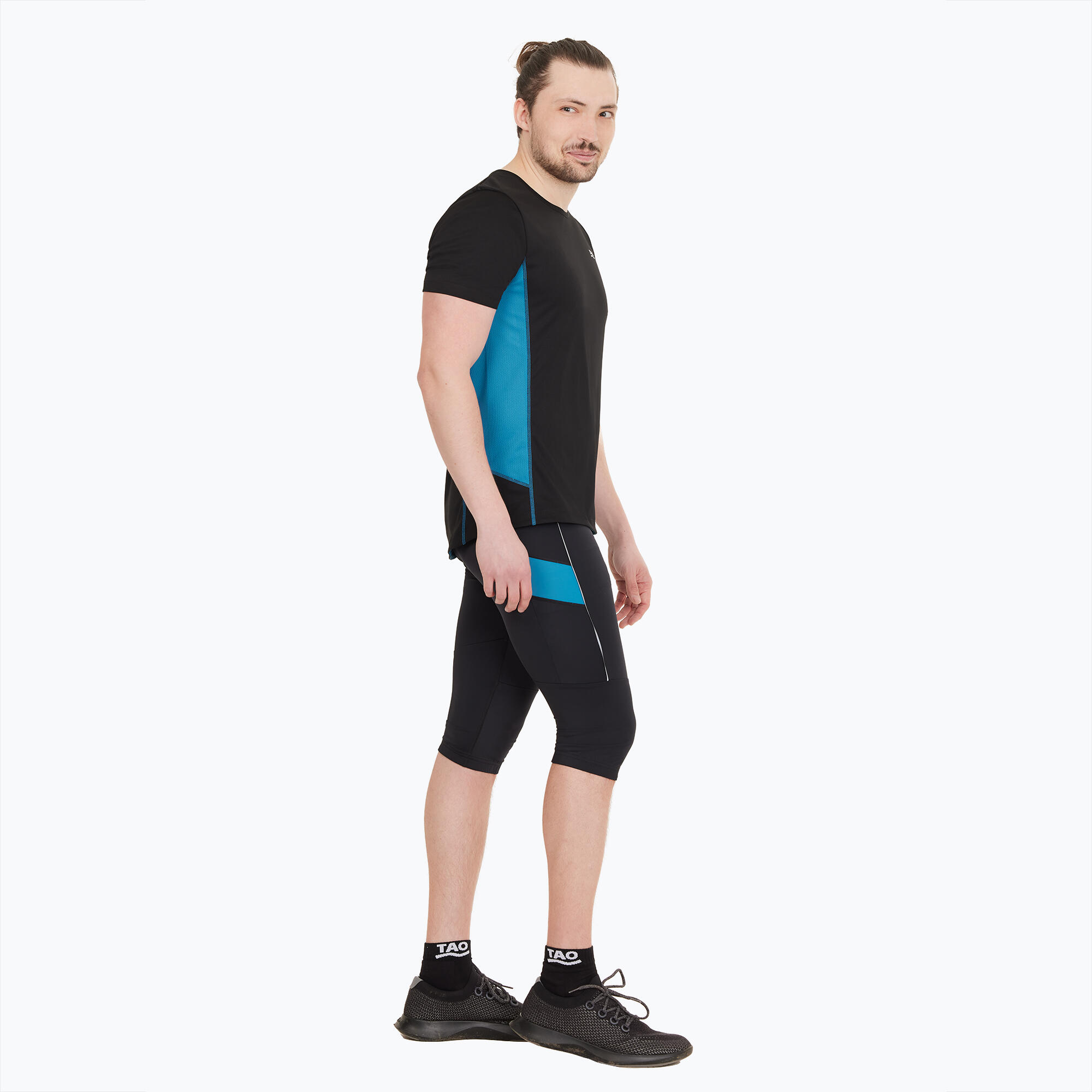 Atmungsaktive Herren Lauftight mit Reflektoren PONTUS 1/4