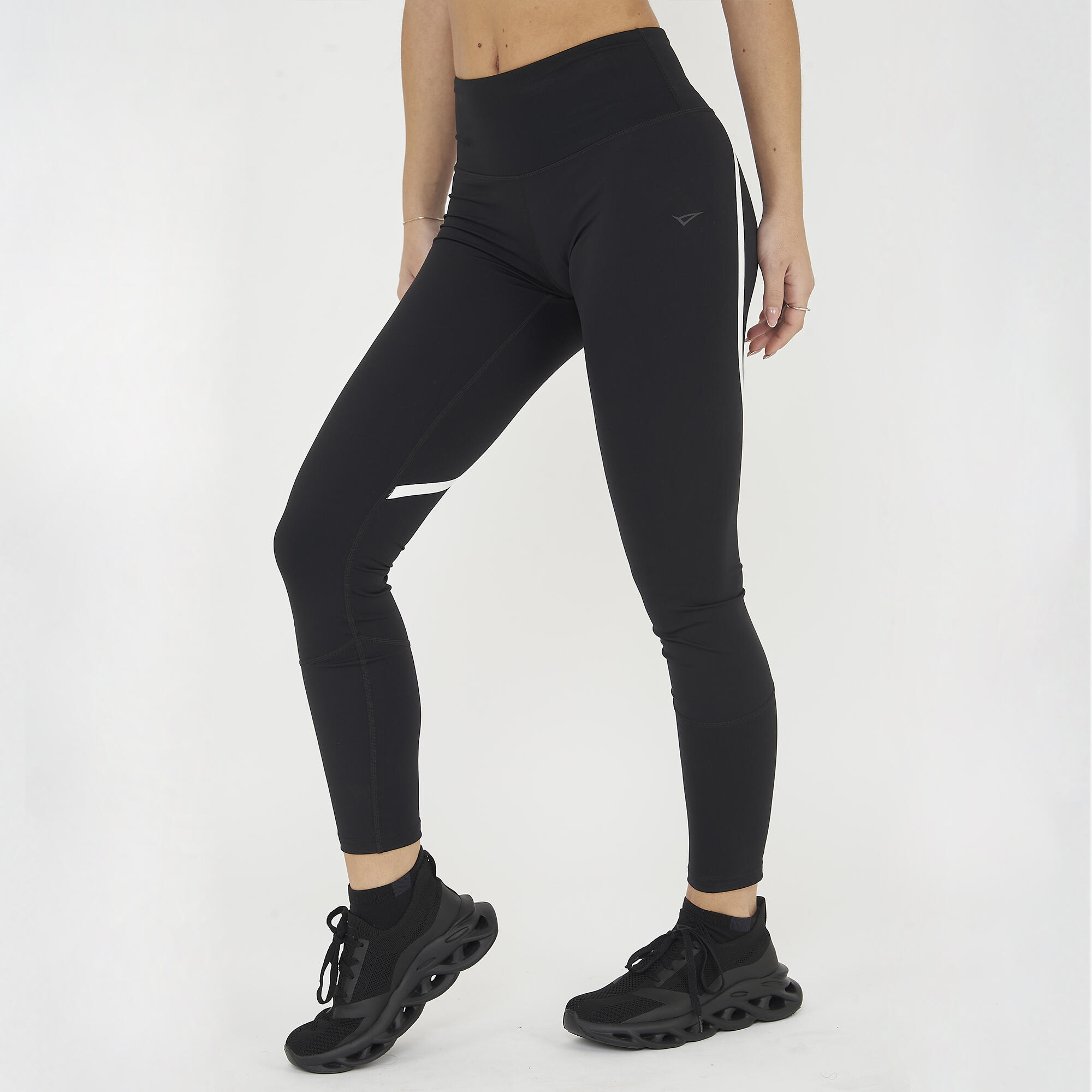 leggings fitness donna neso nero bianco 3/6