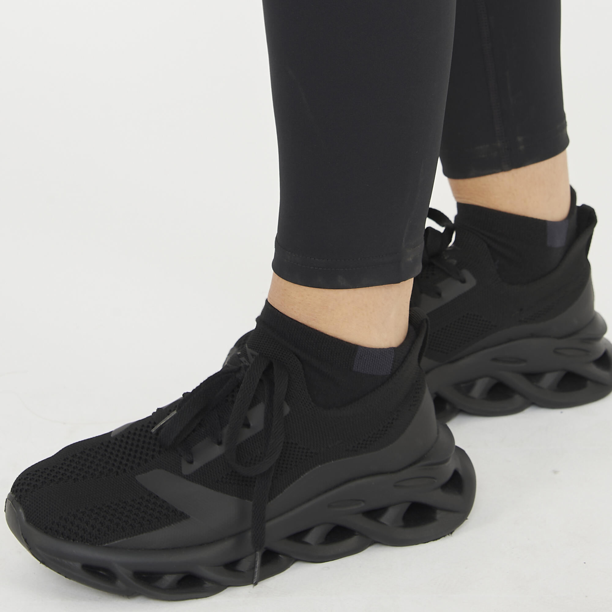 leggings fitness donna neso nero 5/6