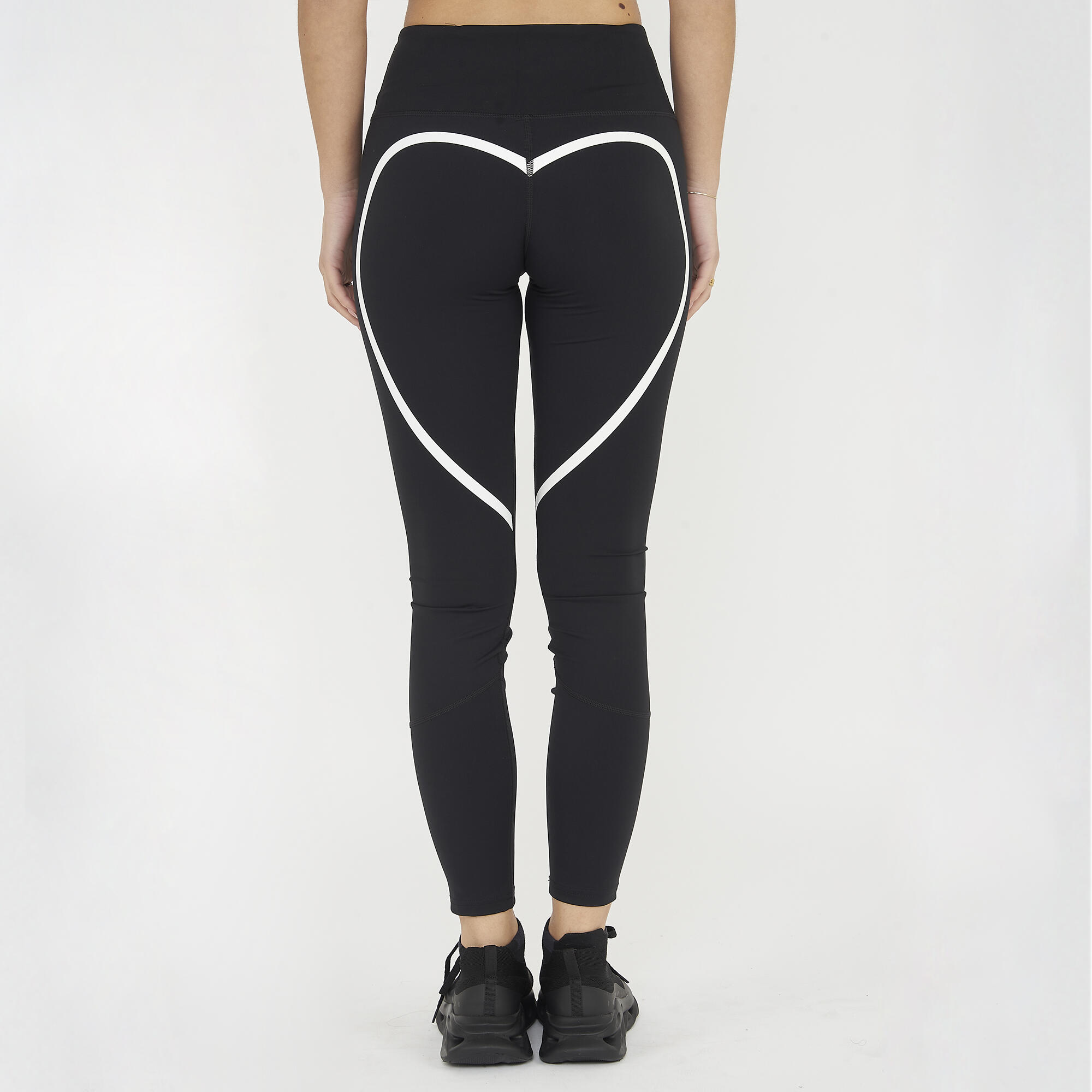 Legginsy fitness damskie Neso czarne i białe