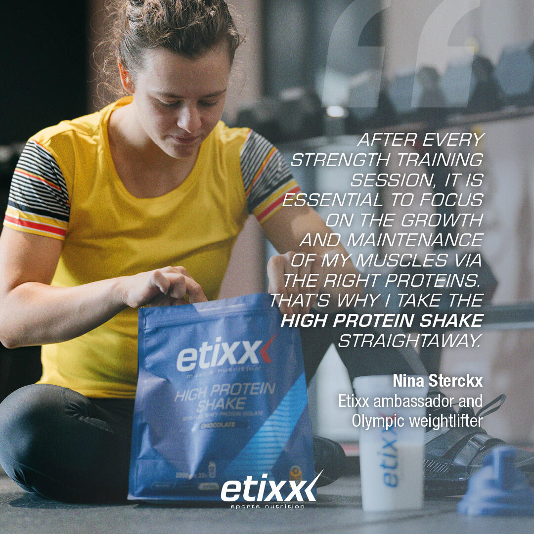 Etixx High Protein Shake Chocolat 1000g 5/6