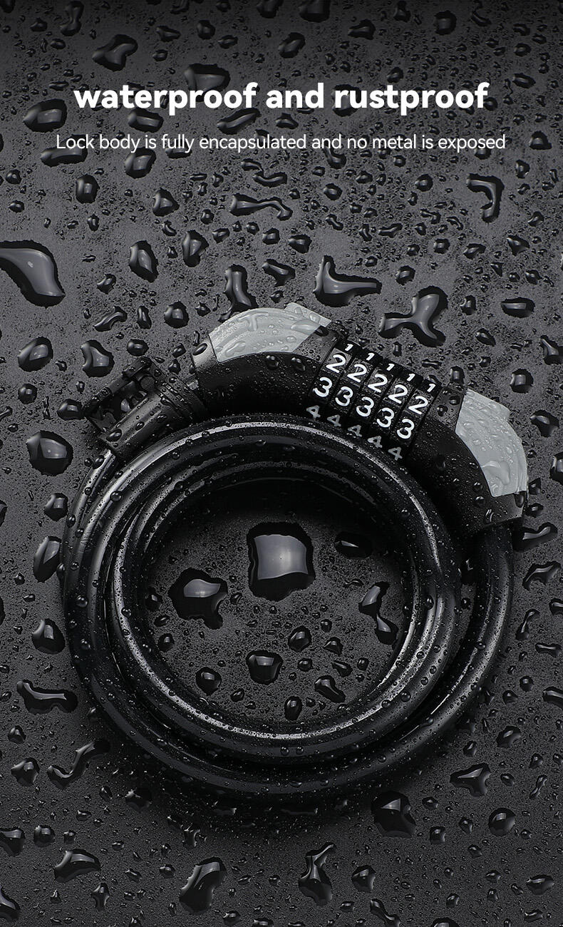 Candado Combinación Zwheel 120 cm Negro 6/7