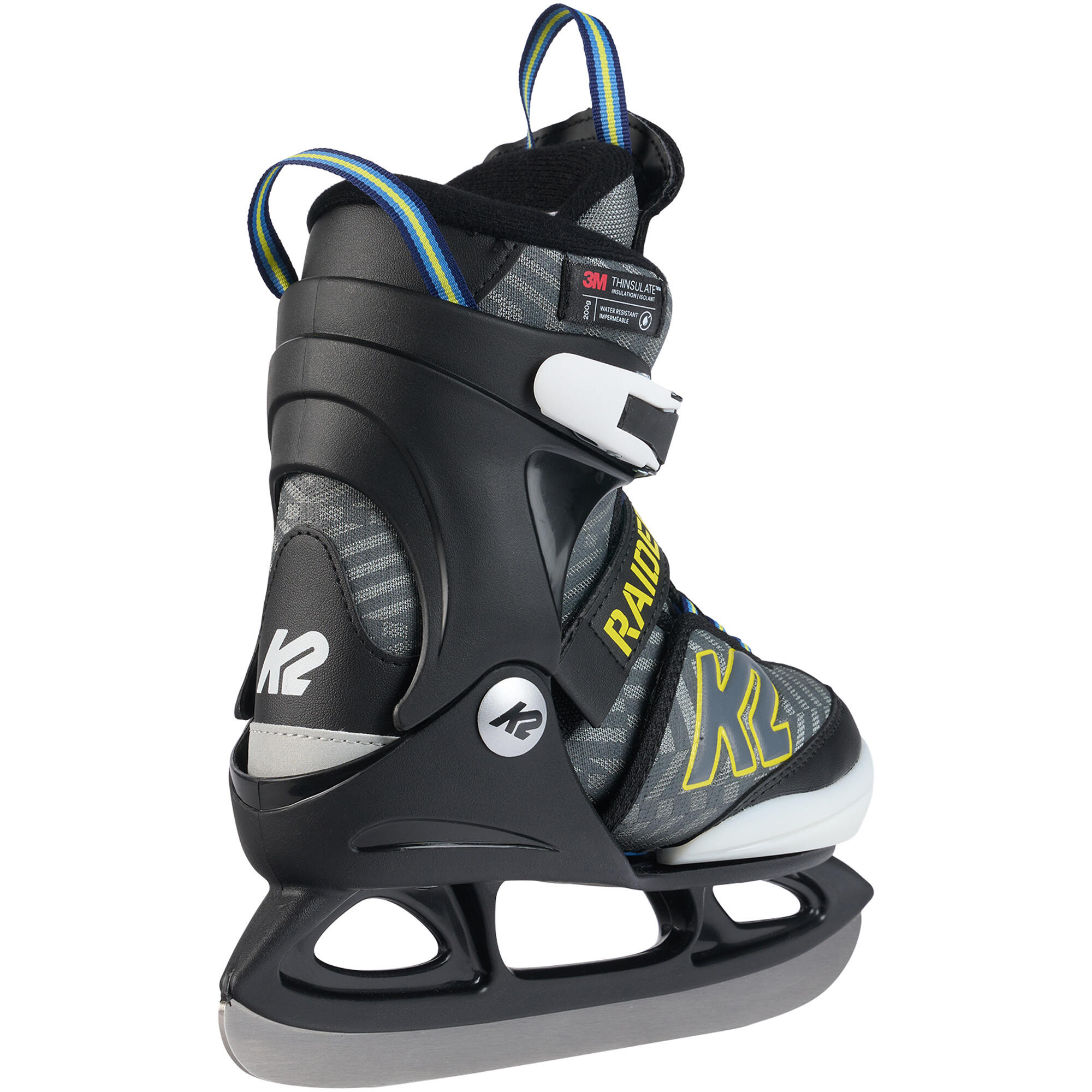 K2 Raider Beam Pattini da Ghiaccio Bambini - Nero/Giallo - 26-31 3/5