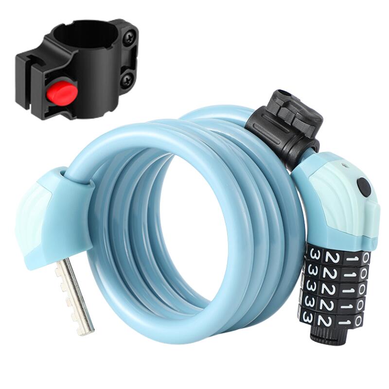 Zwheel - Cadenas À Câble À Combinaison, 120 Cm, Bleu Ciel - Cadenas - Noir|vert - Taille Unique - Decathlon