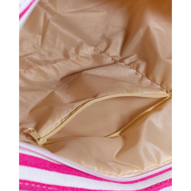 SAC DE PROMENADE – RAYURES ROSE