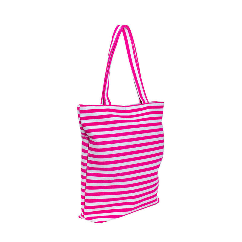 SAC DE PROMENADE – RAYURES ROSE