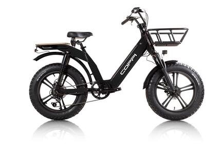 Fat cargo elektrische e-bike met trapondersteuning Coppi Lipari wit