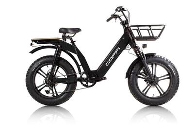 Fat cargo e-bike elettrica a pedalata assistita Lipari nera