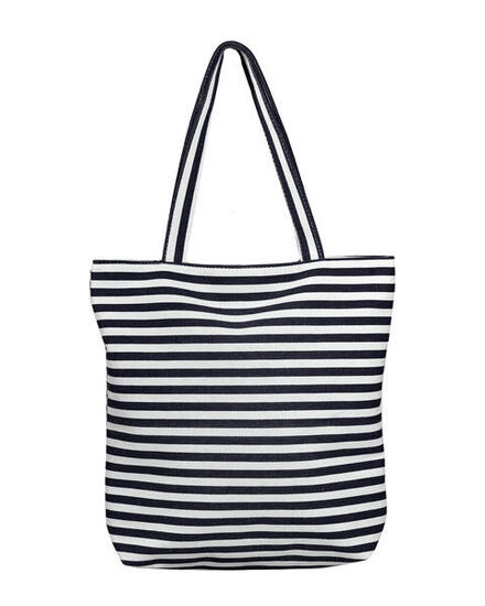 BORSA DA PASSEGGIO A RIGHE NERE
