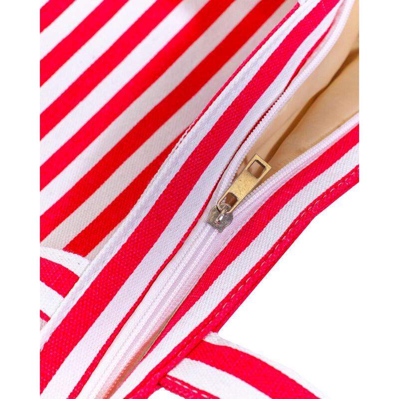 SAC DE PROMENADE – RAYURES ROUGE