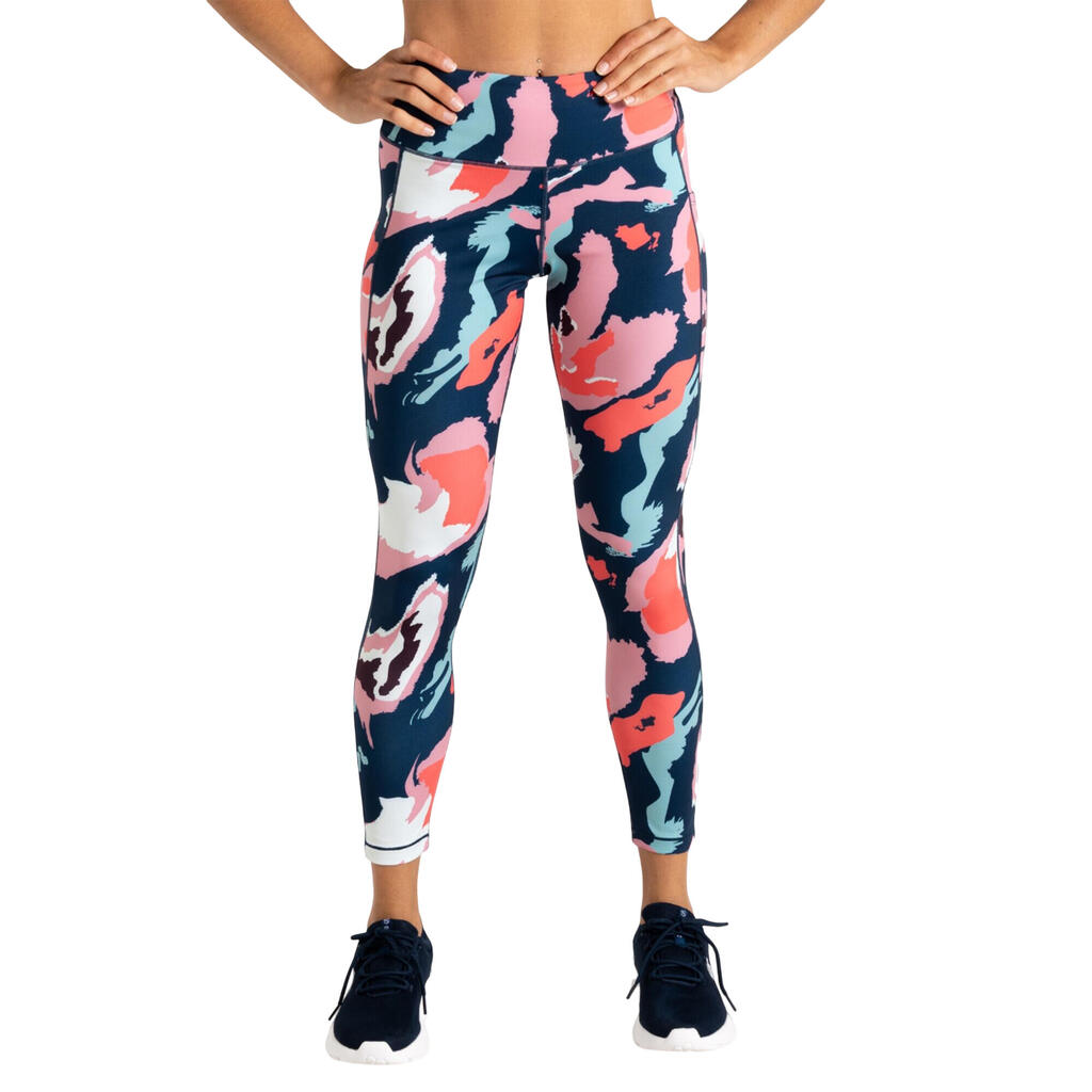 Womens/Ladies Influential II Marble Swirl Leggings (Multicoloured)