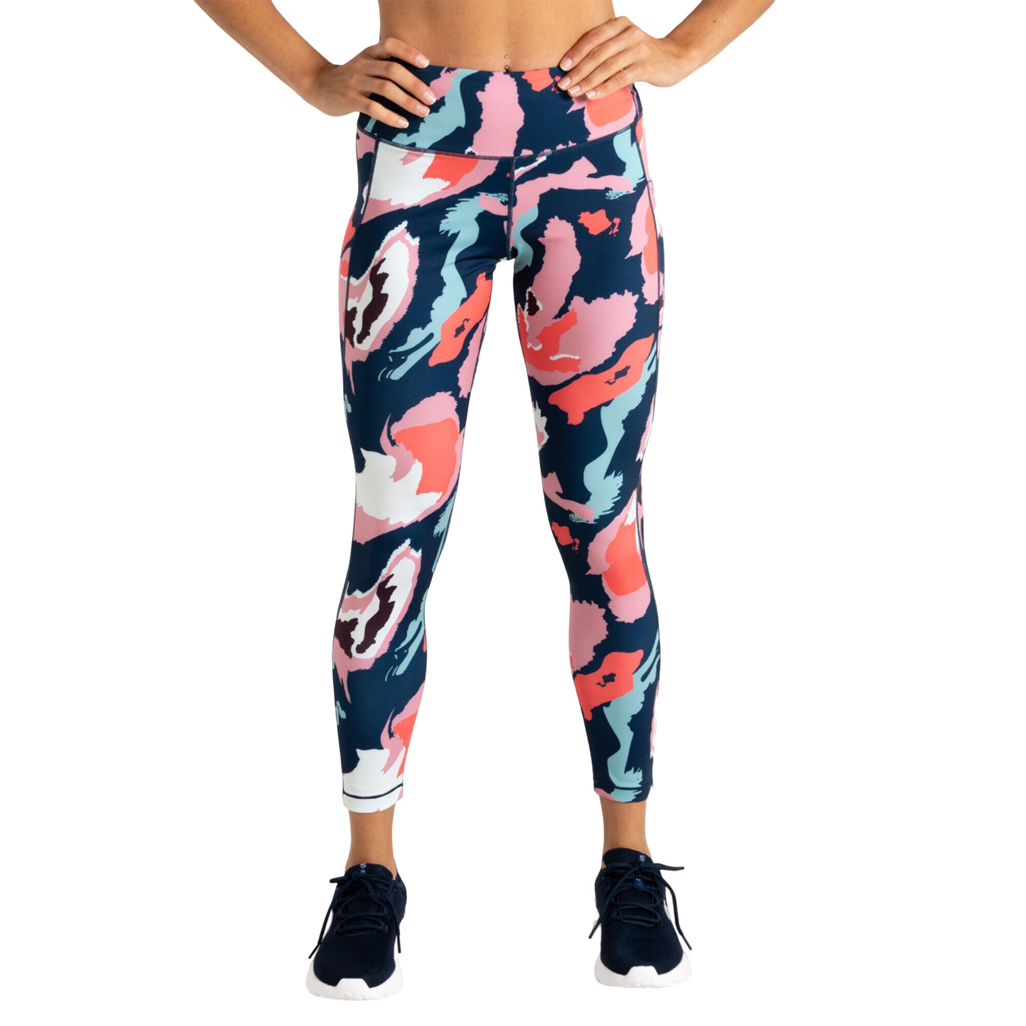 Womens/Ladies Influential II Marble Swirl Leggings (Multicoloured) 4/5
