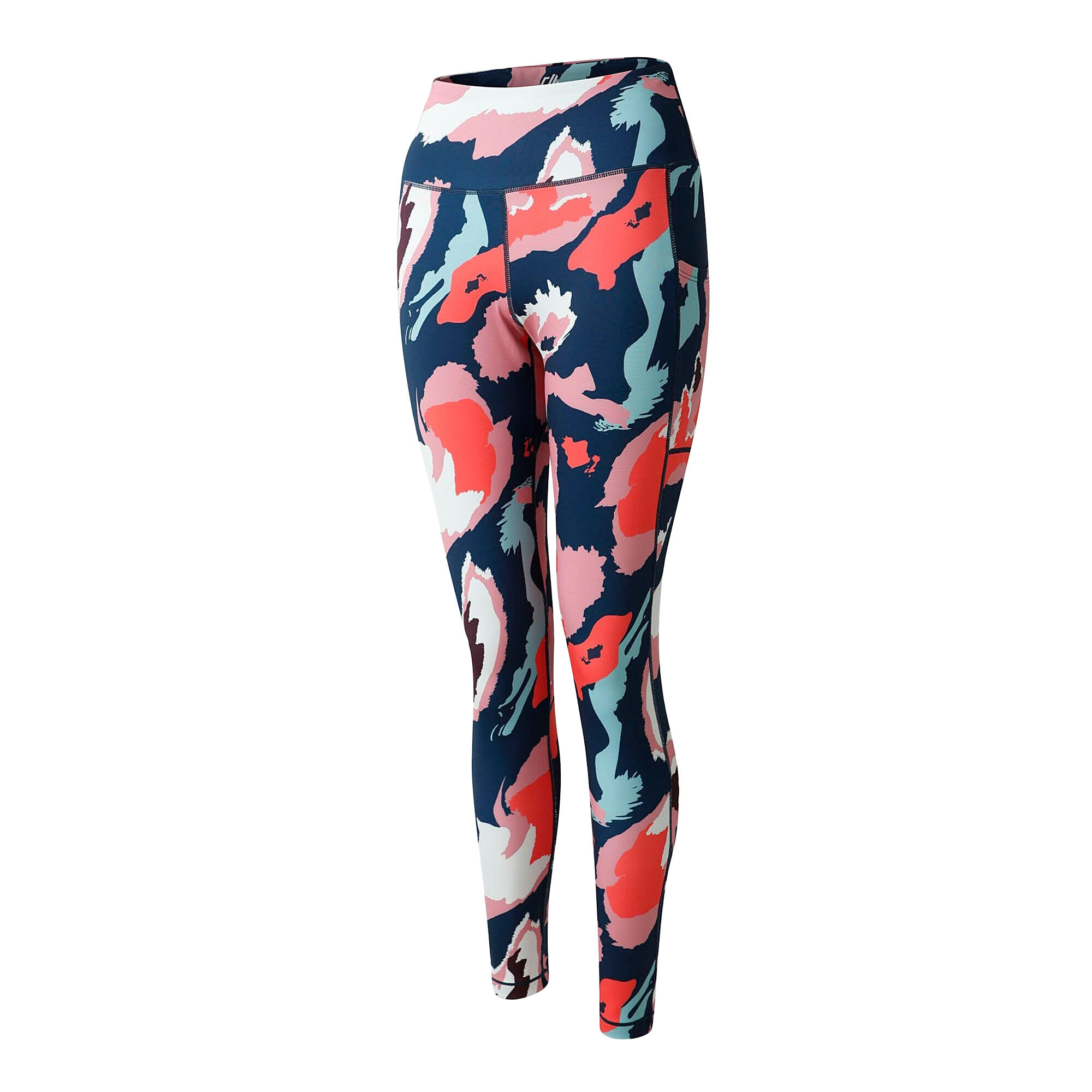 Womens/Ladies Influential II Marble Swirl Leggings (Multicoloured) 3/5