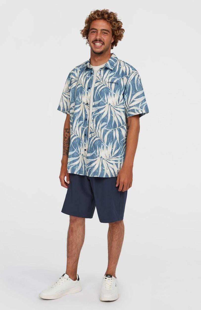 O'NEILL O'neill Chemises O'NEILL PRINT SHIRT  Hommes Blue Dipped Leaves 4/7