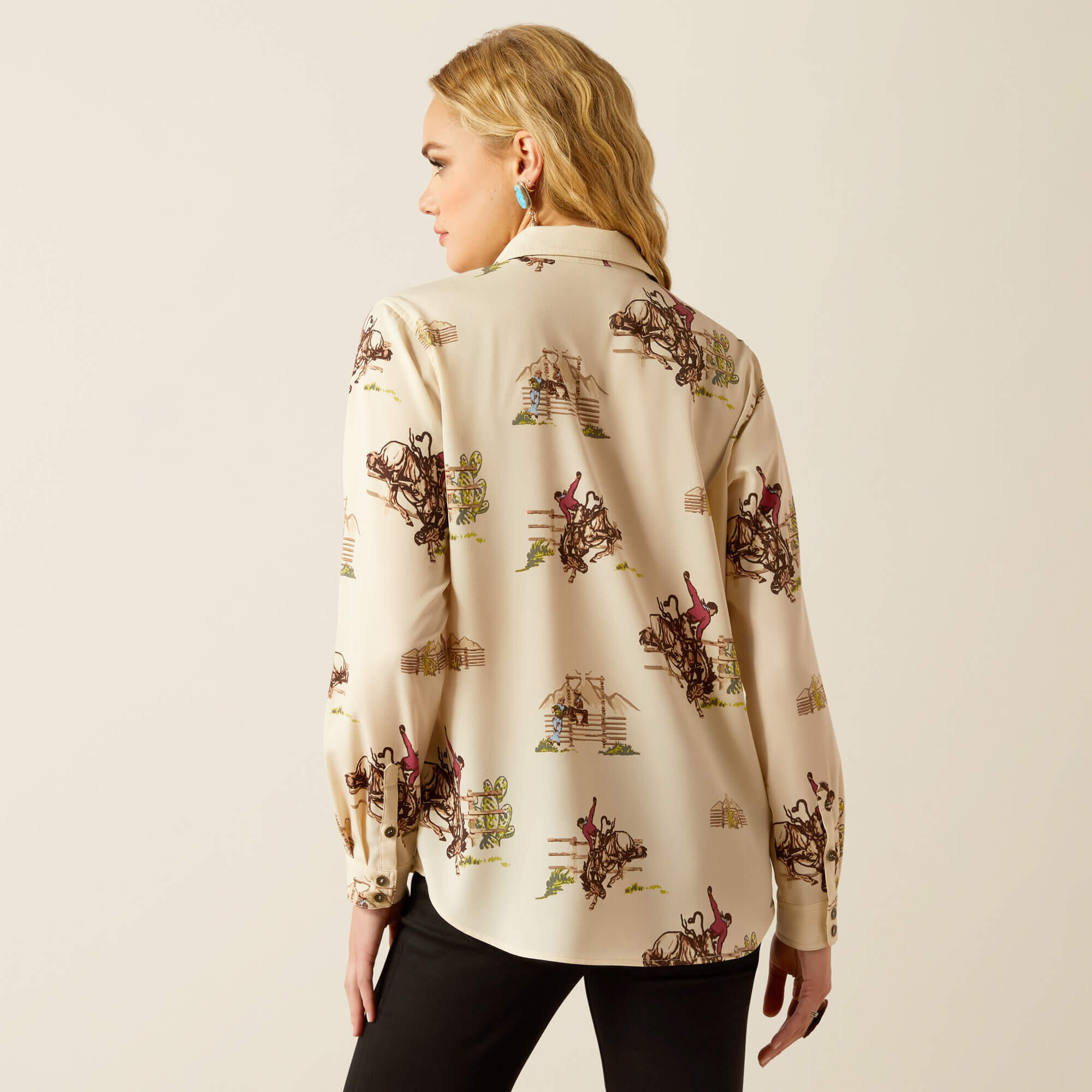 Camicia da donna a maniche lunghe Ariat Homestyle 2/3