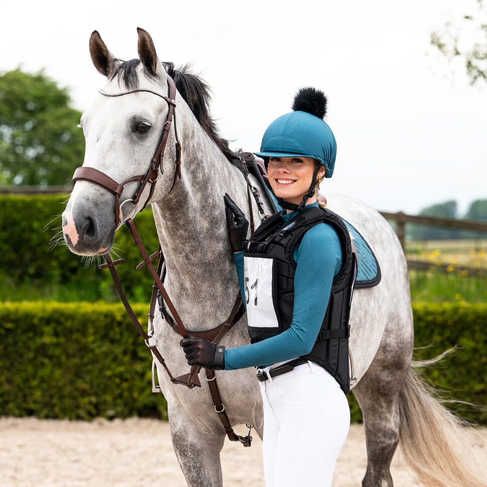 Czapka na kask jeździecki QHP Micah