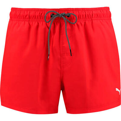 Herren Badehose Puma Swim Short Rot