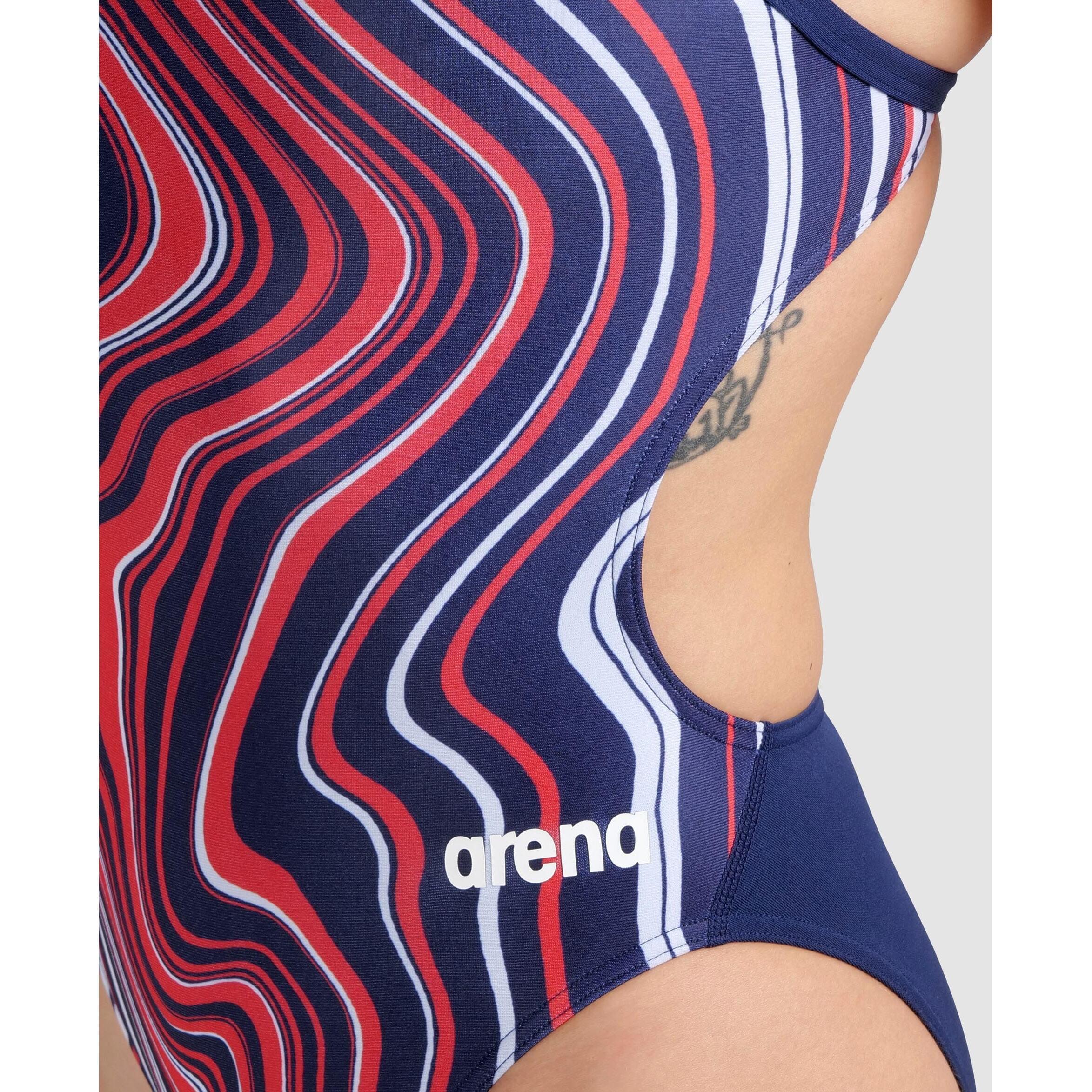 Fato de banho feminino Arena Marbled 4/5
