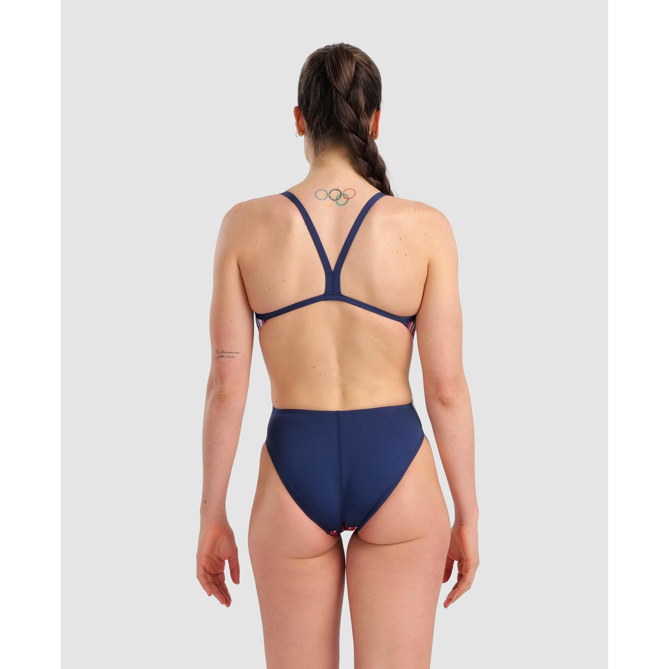 Fato de banho feminino Arena Marbled 2/5