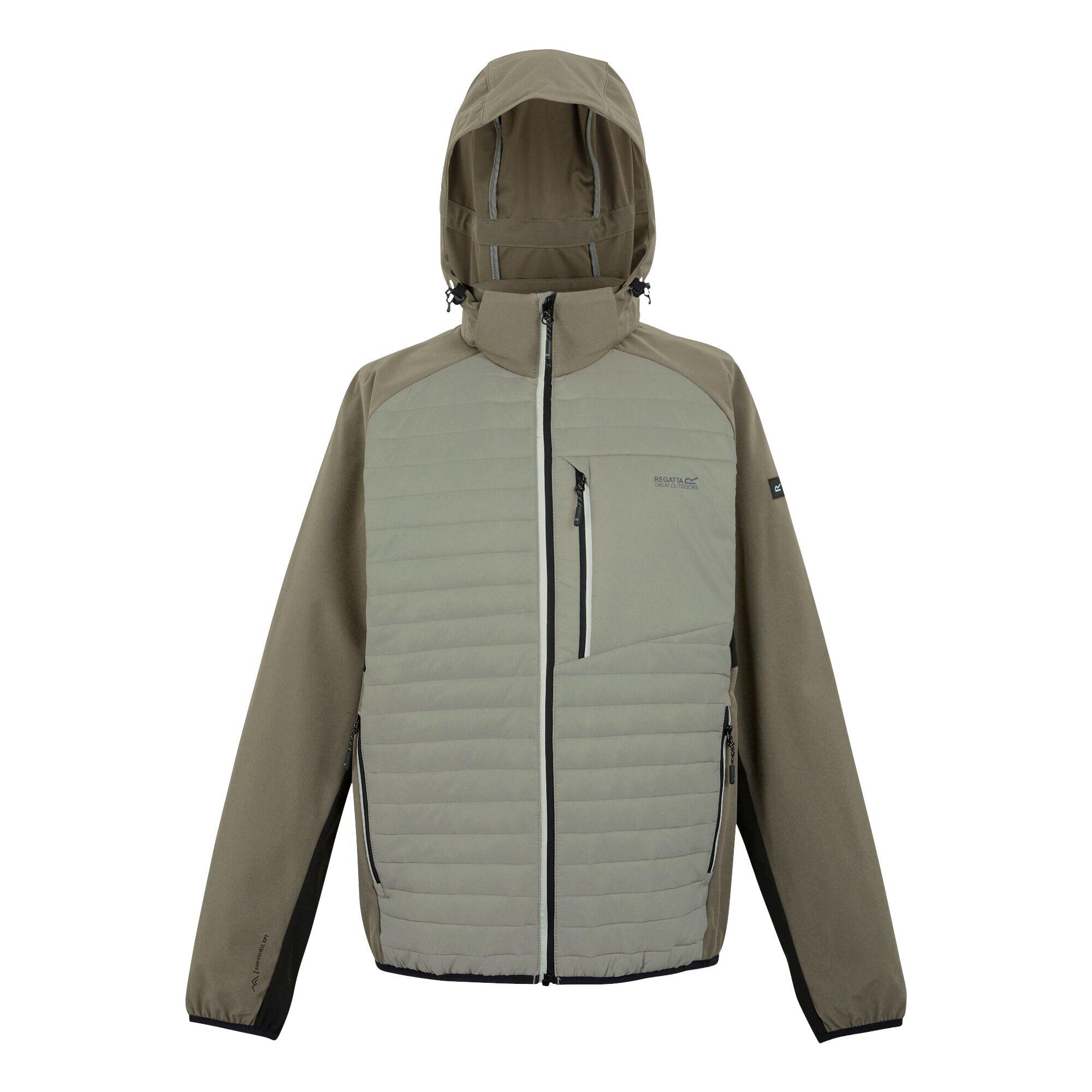 REGATTA Mens Pro Hybrid II Jacket (Golden Sand/Treetop/Black)