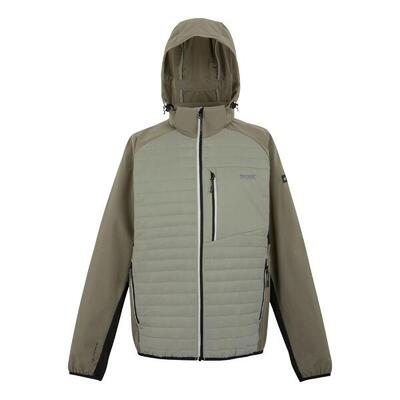 Heren pro hybrid ii jas (goudkleurig zand/treetop/zwart)