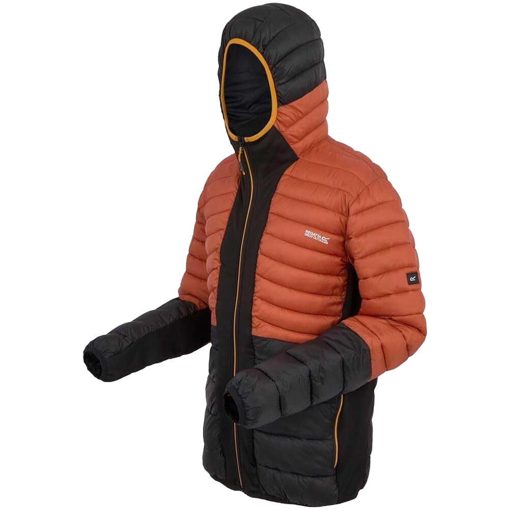 Veste Matelassée LEEDRE Homme (Ocre Rouge / Noir) 3/5
