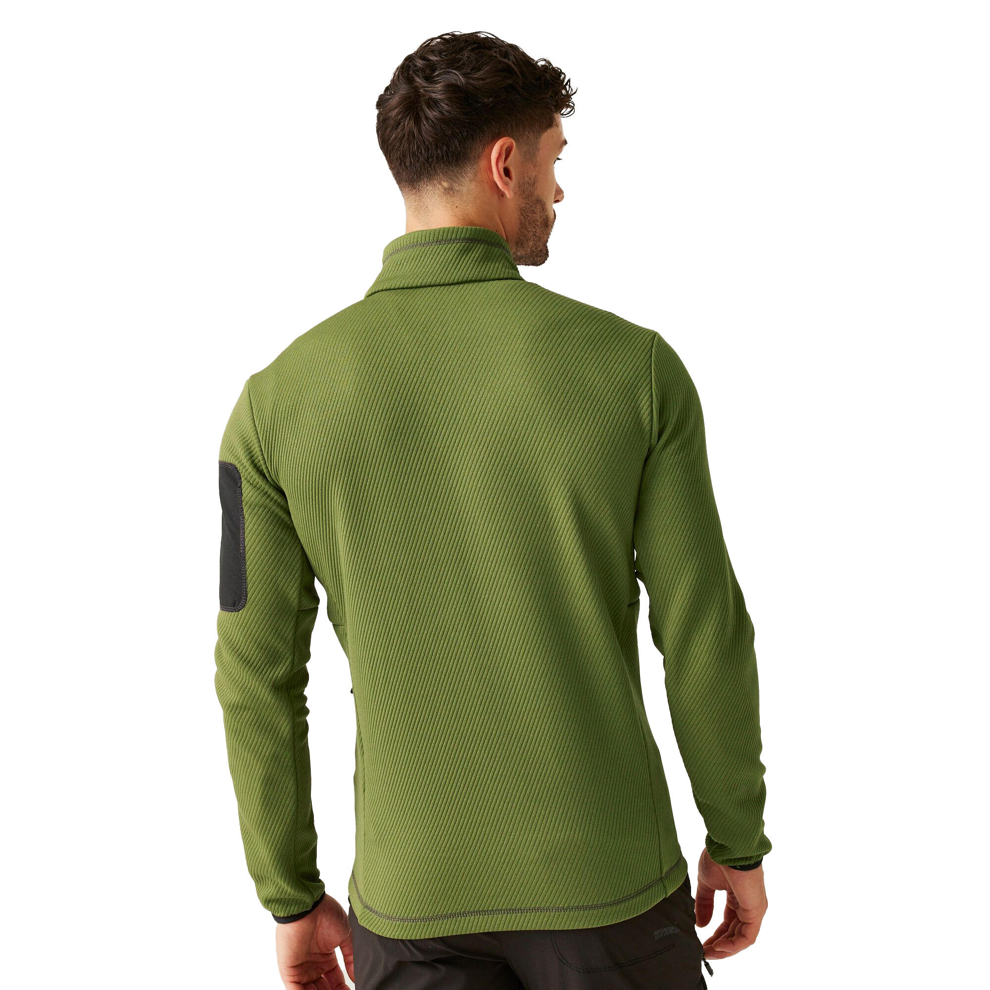 Heren Aldean Full Zip Soft Shell Jas (Nefrietgroen) 4/5