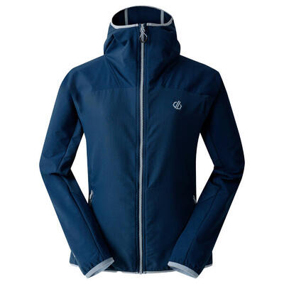 Dames ardently logo soft shell jas (maanlicht denim)