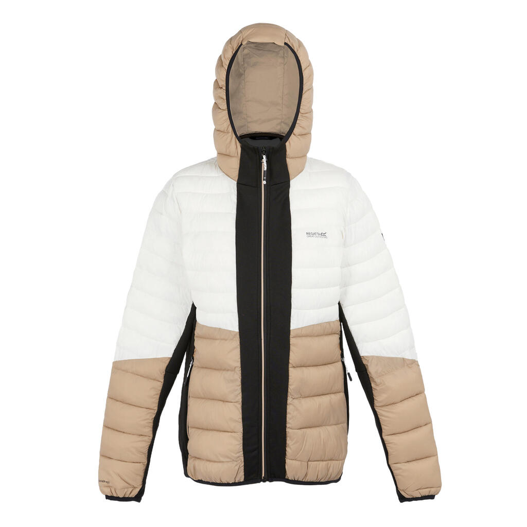 Womens/Ladies Leedre Hooded Hybrid Jacket (Black/Warm Taupe)
