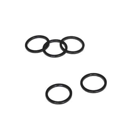 VWP podkładka steru alu 3mm 1 1/8" czarna, opak. 5