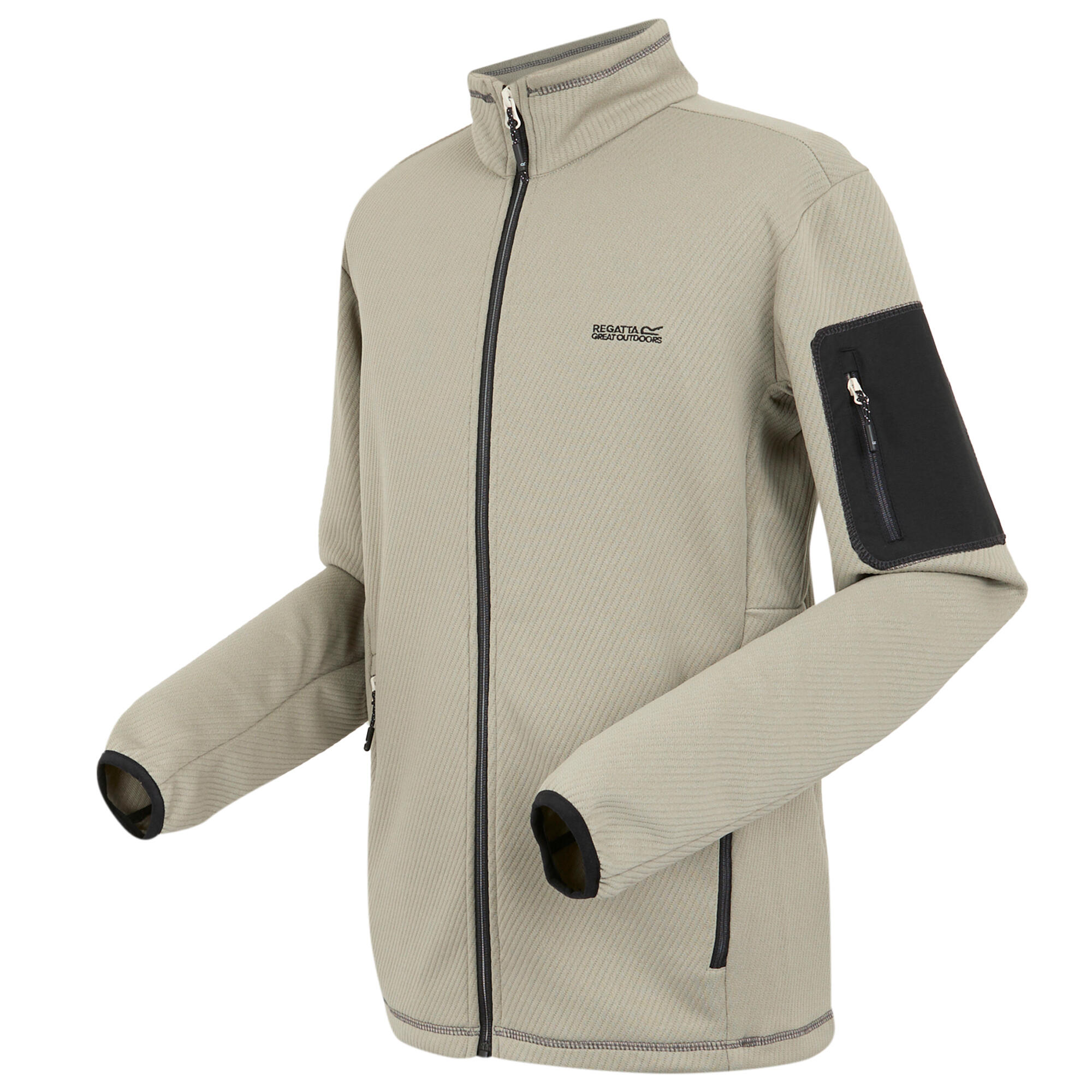Mens Aldean Full Zip Soft Shell Jacket (Golden Sand) 3/5