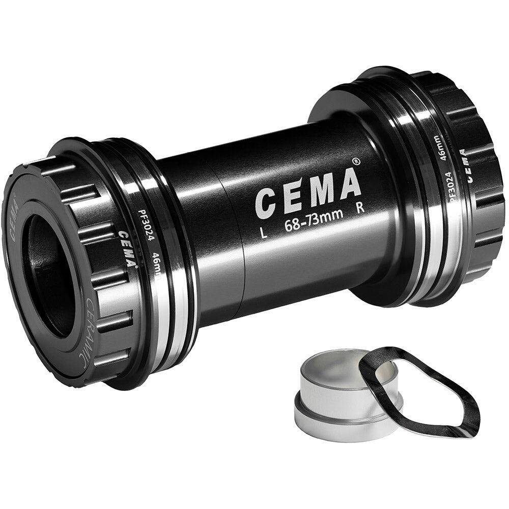 Cema PF30 SRAM GXP Bracket in Black Coated Ceramic