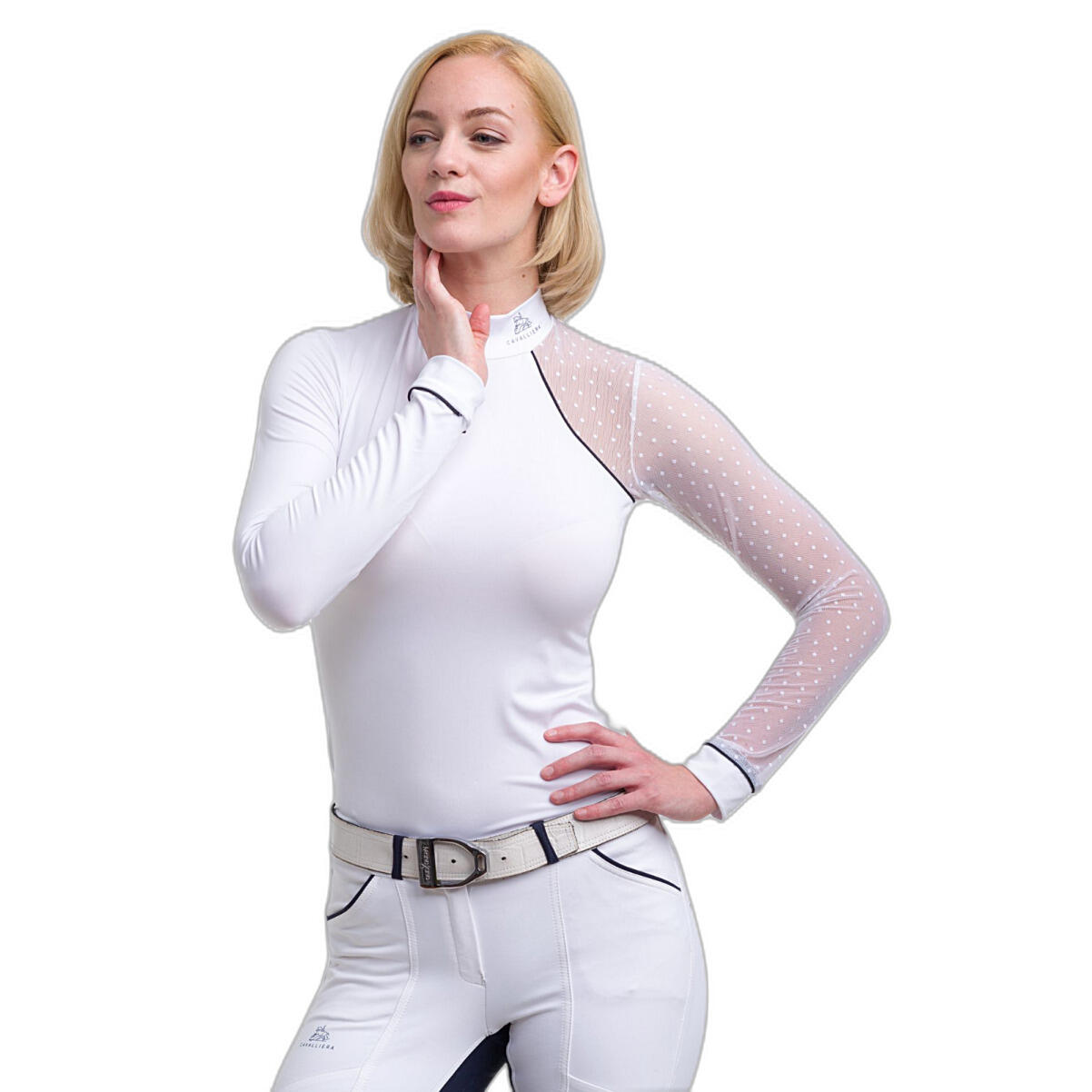 Polo de manga comprida para mulheres Cavalliera Modern 2/4
